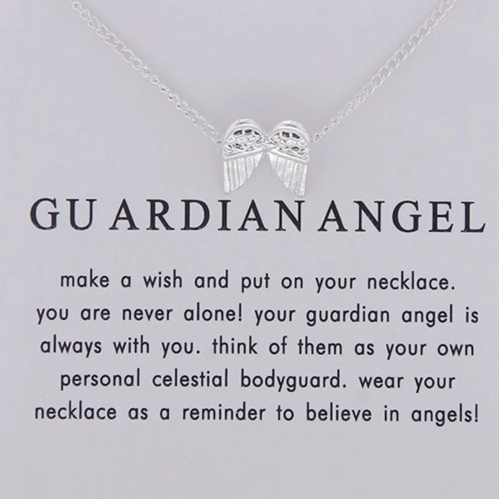 Dainty Angel Wings Necklace  NWOT - Picture 3 of 4